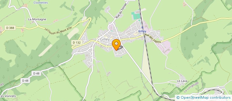 localisation de l'entreprise SCI DES 2 PETITS SAUGEAIS  GILLEY