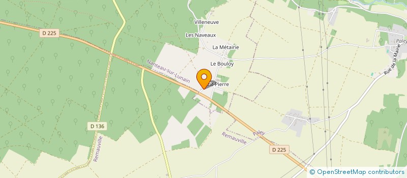 localisation de l'entreprise SCI DES 2 PINS  NANTEAU-SUR-LUNAIN