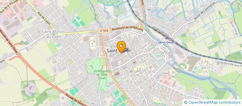 localisation de l'entreprise SCI DES 2 PO  SAINT-OMER