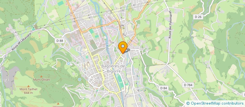 localisation de l'entreprise SCI DES 2 PONTS  BAGNERES-DE-BIGORRE