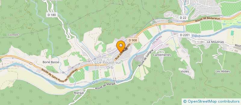 localisation de l'entreprise SCI DES 2 PONTS  LE POUJOL-SUR-ORB