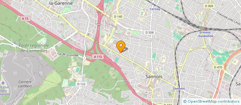 localisation de l'entreprise SCI DES 2 PUITS  SANNOIS