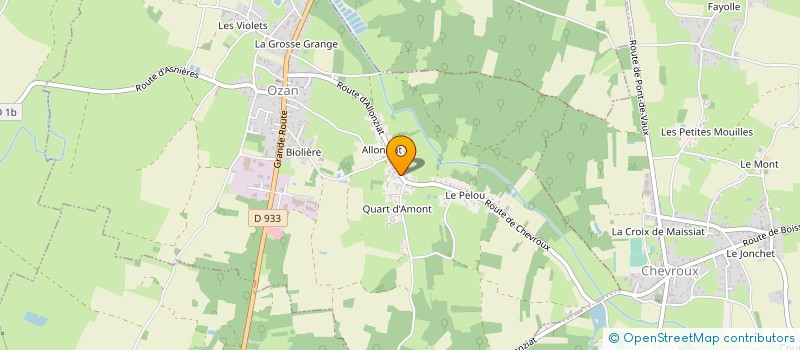 localisation de l'entreprise SCI DES 2 R  OZAN