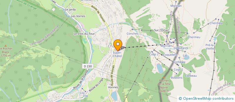 localisation de l'entreprise SCI DES 2 V à CHATEL