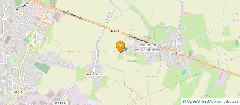 localisation de l'entreprise SCI DES 20  BEAUMONT-EN-CAMBRESIS