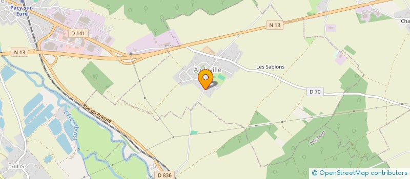 localisation de l'entreprise SCI DES 20 COLLINES  AIGLEVILLE