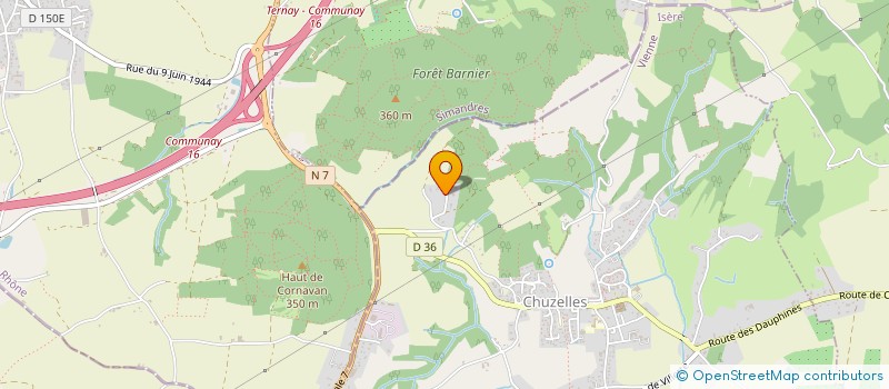 localisation de l'entreprise SCI DES 200C  CHUZELLES