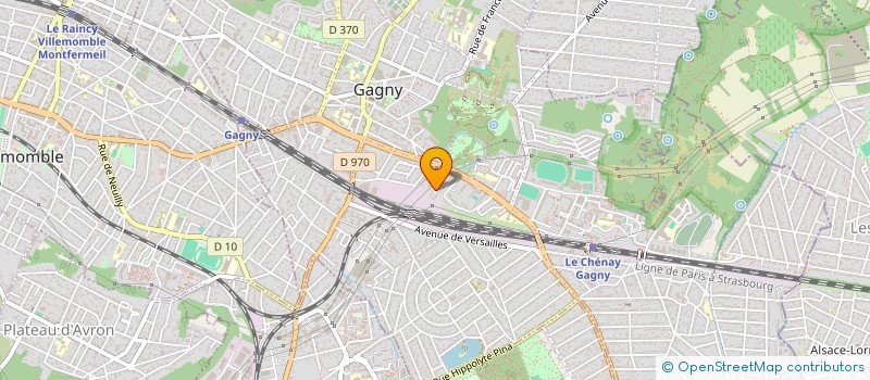 localisation de l'entreprise SCI DES 22 ARPENTS à GAGNY