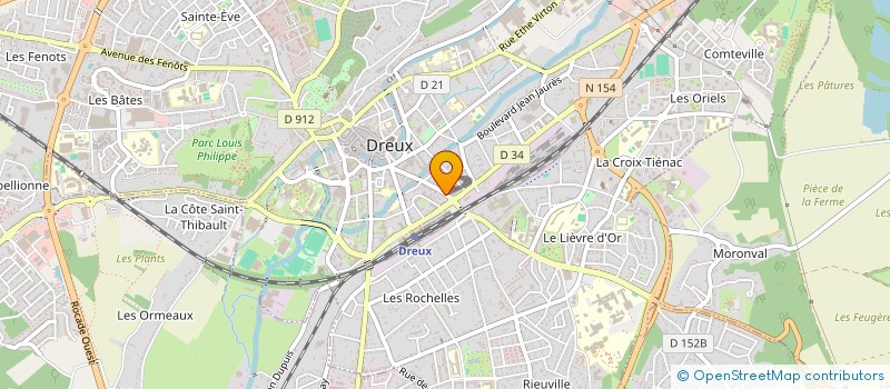 localisation de l'entreprise SCI DES 22 ET 22BIS RUE ROTROU à DREUX