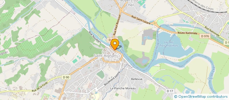 localisation de l'entreprise SCI DES 23 QUAI J J DELORME à SAINT-AIGNAN