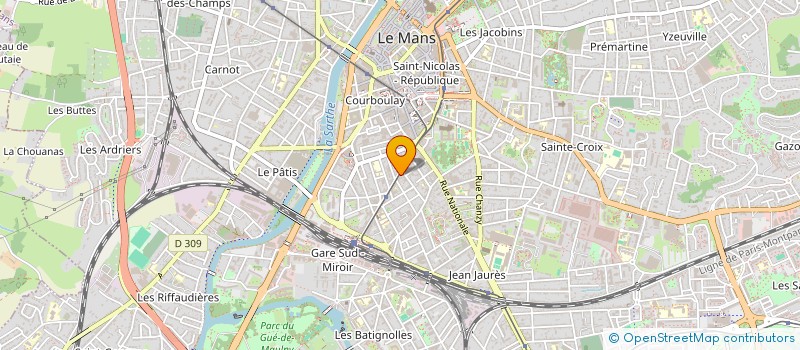 localisation de l'entreprise SCI DES 25 ET 27 AV GENERAL LECLERC  LE MANS