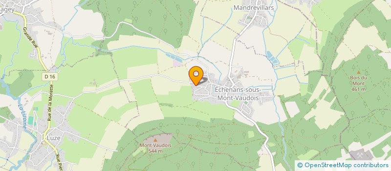 localisation de l'entreprise SCI DES 27 CERISIERS  ECHENANS-SOUS-MONT-VAUDOIS