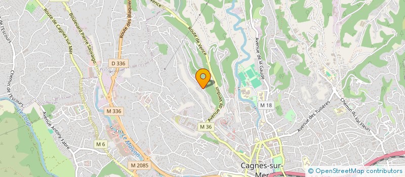 localisation de l'entreprise SCI DES 2B DE CARROS à CAGNES-SUR-MER