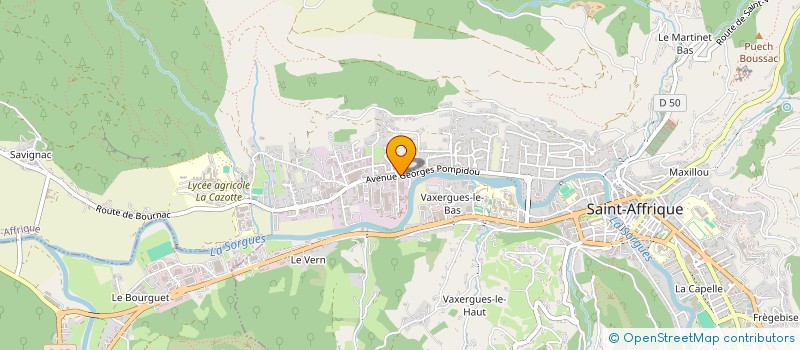 localisation de l'entreprise SCI DES 2C  SAINT-AFFRIQUE