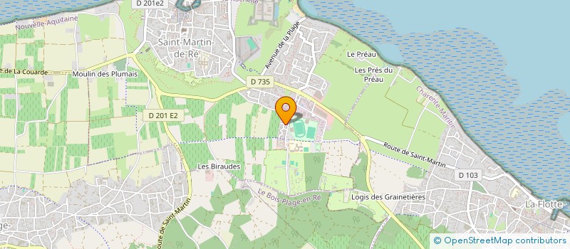 localisation de l'entreprise SCI DES 2L  SAINT-MARTIN-DE-RE