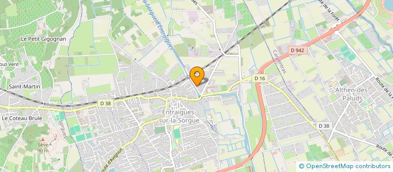 localisation de l'entreprise SCI DES 2R  ENTRAIGUES-SUR-LA-SORGUE