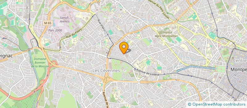 localisation de l'entreprise SCI DES 3 A à MONTPELLIER