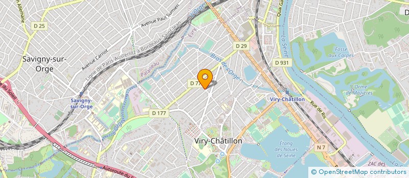 localisation de l'entreprise SCI DES 3 A à VIRY-CHATILLON