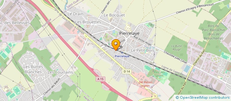 localisation de l'entreprise SCI DES 3 A  PIERRELAYE