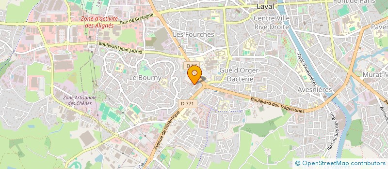 localisation de l'entreprise SCI DES 3 A V à LAVAL