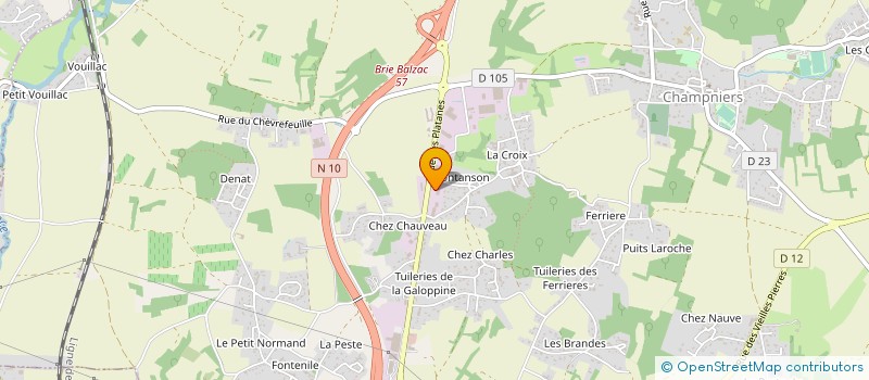 localisation de l'entreprise SCI DES 3 B à CHAMPNIERS