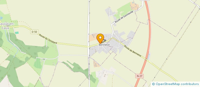 localisation de l'entreprise SCI DES 3 B à BEAUVAL-EN-CAUX
