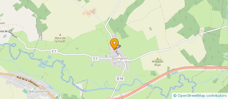 localisation de l'entreprise SCI DES 3 C .  DOMJEVIN