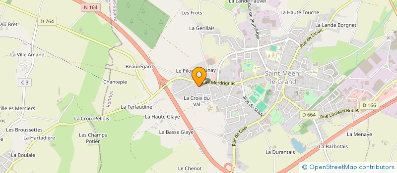 localisation de l'entreprise SCI DES 3 C  SAINT-MEEN-LE-GRAND