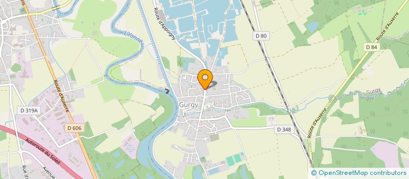 localisation de l'entreprise SCI DES 3 CAILLOUX  GURGY