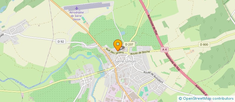 localisation de l'entreprise SCI DES 3 CHENES  SARRE-UNION