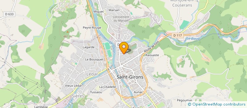 localisation de l'entreprise SCI DES 3 CHENES à SAINT-GIRONS