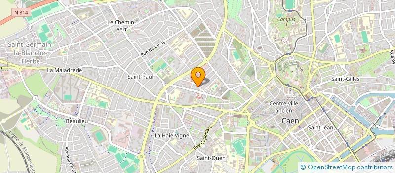 localisation de l'entreprise SCI DES 3 CLOCHES  CAEN