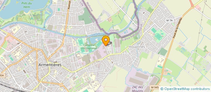 localisation de l'entreprise SCI DES 3 COMPAGNONS  HOUPLINES