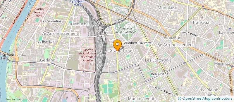 localisation de l'entreprise SCI DES 3 COQS  LYON