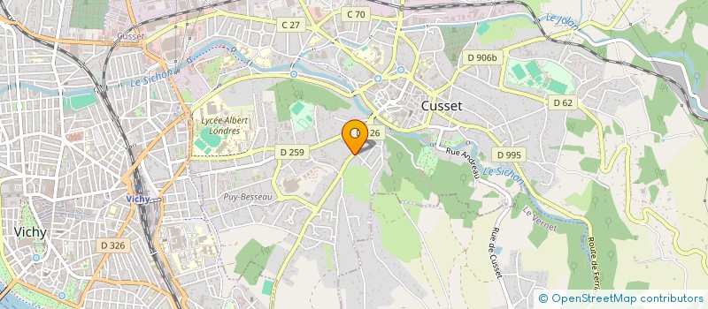 localisation de l'entreprise SCI DES 3 F à CUSSET