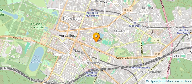 localisation de l'entreprise SCI DES 3 FLANDRINS à VERSAILLES