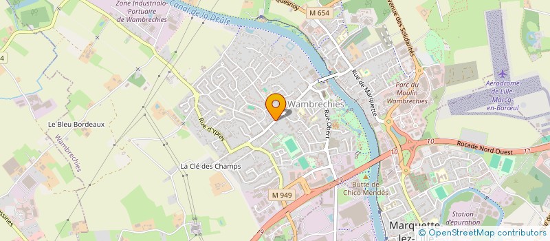 localisation de l'entreprise SCI DES 3 FONTAINES  WAMBRECHIES