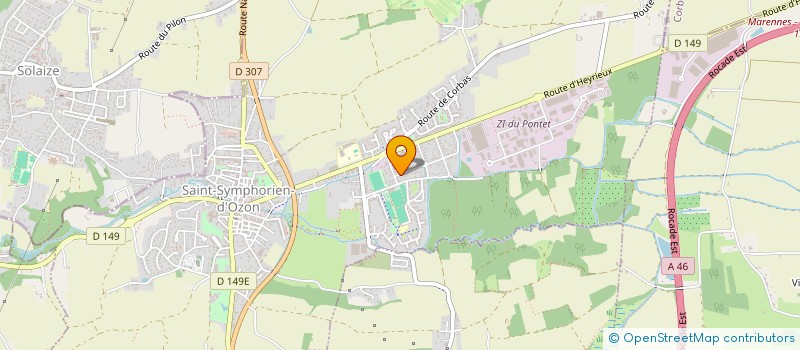 localisation de l'entreprise SCI DES 3 FRERES 73300  SAINT-SYMPHORIEN-D'OZON