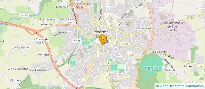 localisation de l'entreprise SCI DES 3 FRERES GUILLEMIN  PLOERMEL