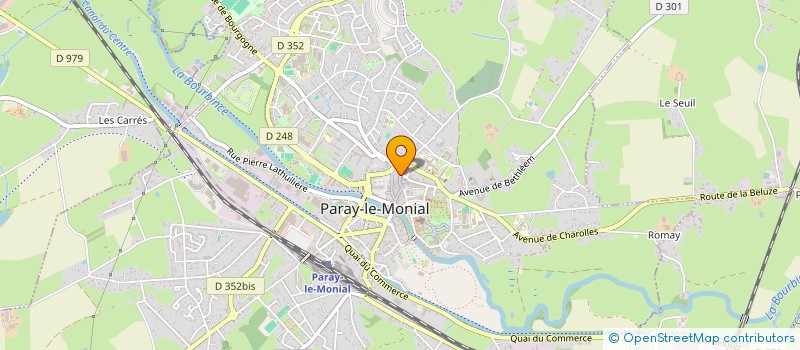 localisation de l'entreprise SCI DES 3 GARS  PARAY-LE-MONIAL