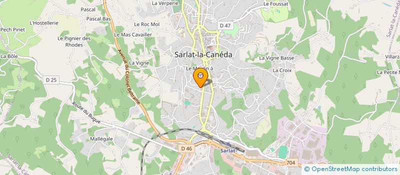 localisation de l'entreprise SCI DES 3 K  SARLAT-LA-CANEDA