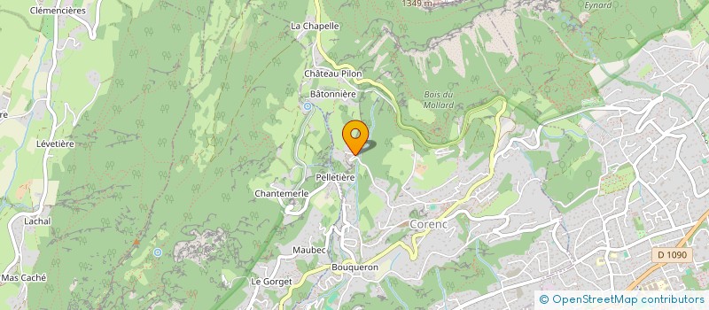 localisation de l'entreprise SCI DES 3 LACS  CORENC