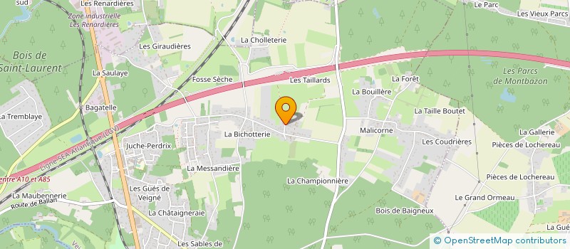localisation de l'entreprise SCI DES 3 LUMIERES à VEIGNE