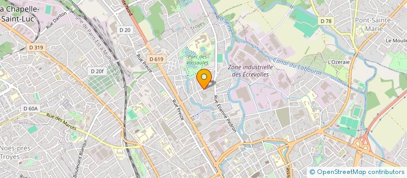 localisation de l'entreprise SCI DES 3 M à TROYES