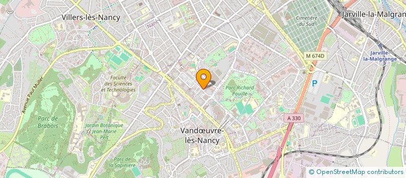 localisation de l'entreprise SCI DES 3 MAISONS  VANDUVRE-LES-NANCY