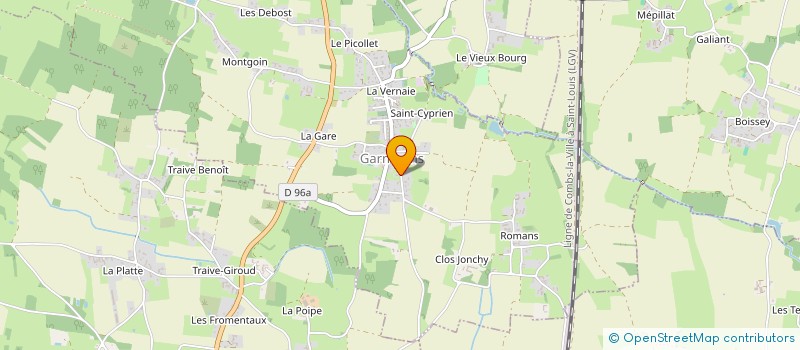 localisation de l'entreprise SCI DES 3 MARMOTTES  GARNERANS