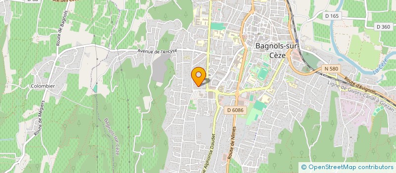 localisation de l'entreprise SCI DES 3 MEUNIERS  BAGNOLS-SUR-CEZE