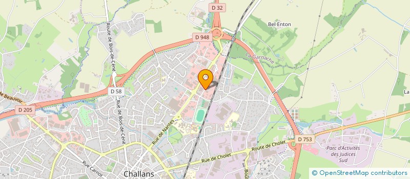 localisation de l'entreprise SCI DES 3 MONTS à CHALLANS