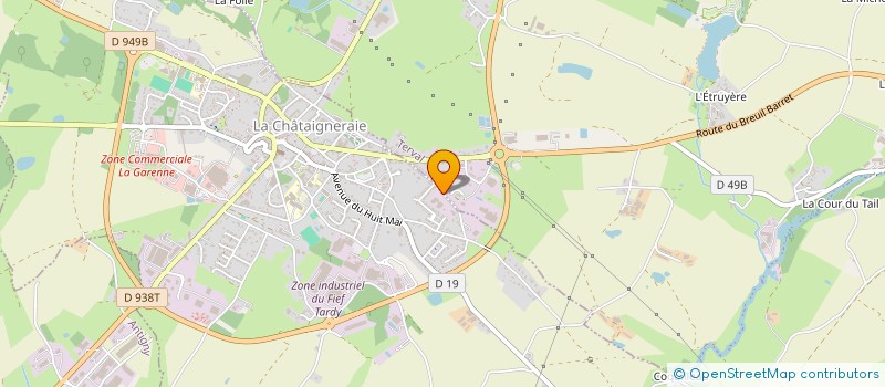 localisation de l'entreprise SCI DES 3 MOULINS  LA CHATAIGNERAIE