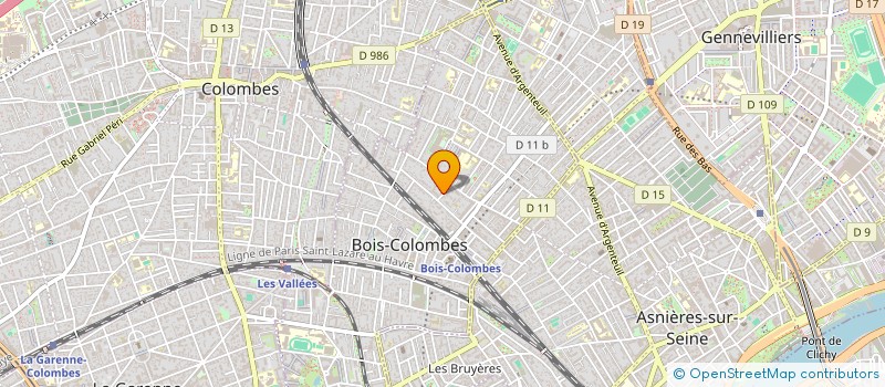 localisation de l'entreprise SCI DES 3 PAVILLONS à BOIS-COLOMBES